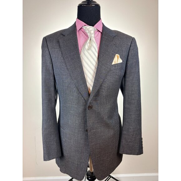 ARMANI Collezioni Modern 2-Button ITALIAN Gray Sport Jacket 44 L